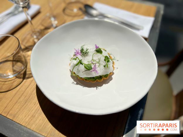 Colvert - Tartelette petits pois ail des ours