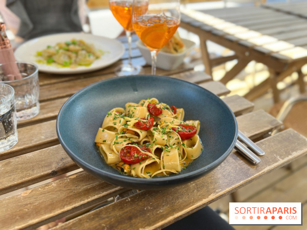 Aglio e Olio - Calamarata moules et tomates