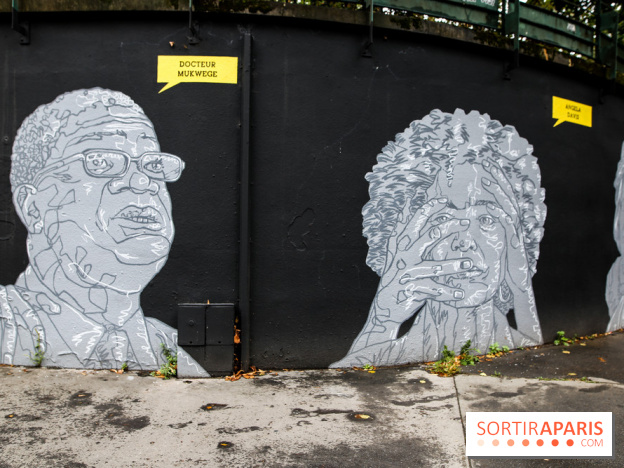Mur des droits humains à Paris, nos photos