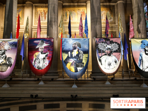Raphaël Barontini, les photos de son installation monumentale au Panthéon