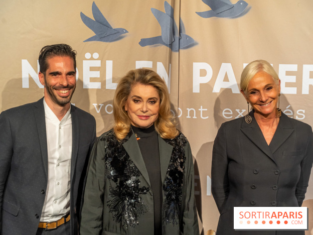 Les vitrines de Noël du Printemps 2023 - inauguration avec Catherine Deneuve