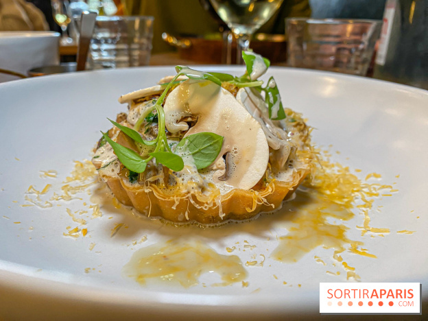 Café César restaurant bistronomique Clichy tarte champignons