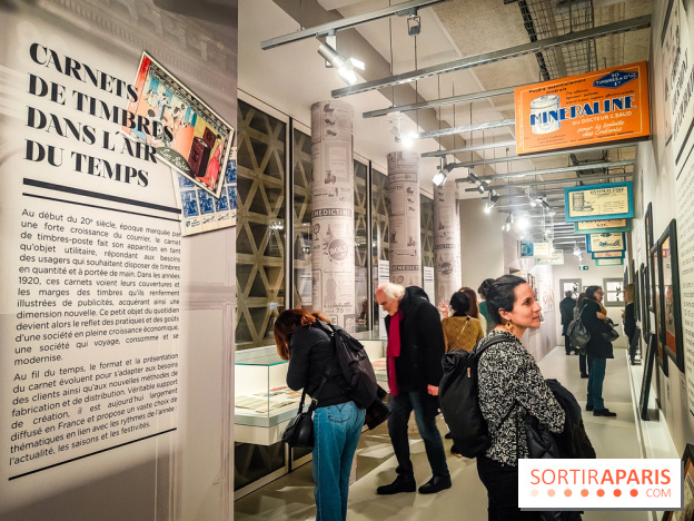 Carnets de timbres dans l'air du temps, l'exposition originale du musée de la Poste - nos photos - IMG20240130184458