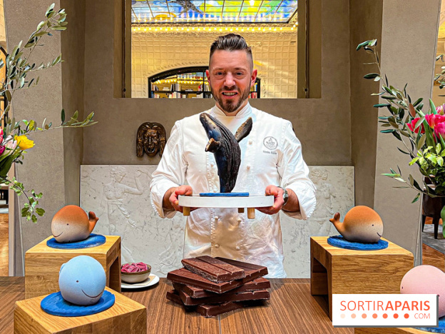 La baleine de Pâques, l'oeuf de Pâques de l'hôtel Lutetia par Nicolas Guercio
