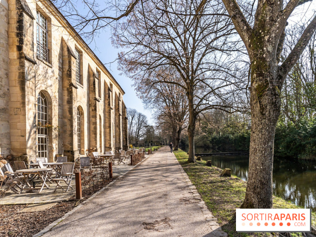 L'Abbaye de Royaumont - les photos -  Pignon ouest du bâtiment des latrines - terrasse
