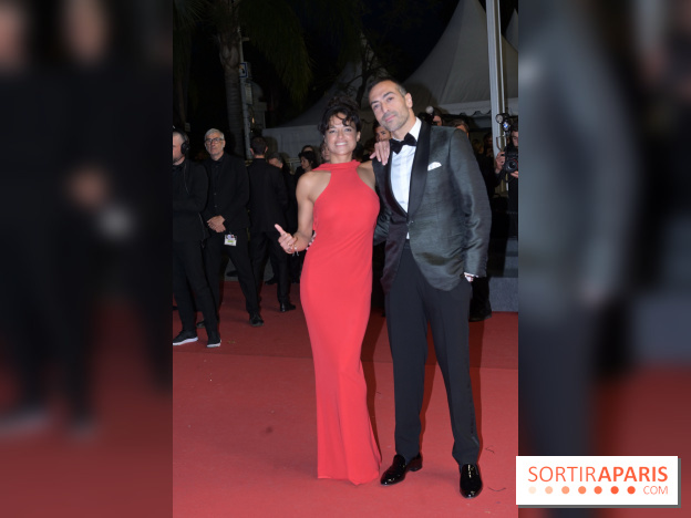 ©Rachid Bellak - Cannes 2024 : Tapis Rouge - The Shrouds  - Michelle Rodriguez et Mohammed Al Turki 