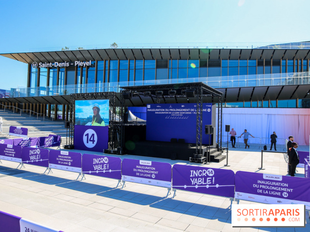 Inauguration du prolongement de la ligne 14, nos photos