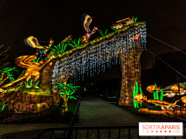 Jurassique en voir d'illumination, le parcours de lumières du jardin d'acclimatation 2024, les photos  -  A7C6980