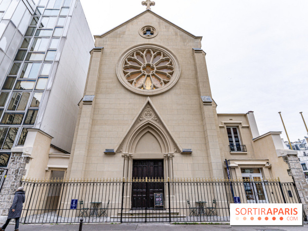 Climbing District Sèvres-Lecourbe, la salle d'escalade dans l'ancienne église Sainte-Rita dans le 15e -  A7C2046