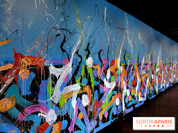 JonOne : nos photos de son exposition rétrospective sur Fluctuart à Paris 