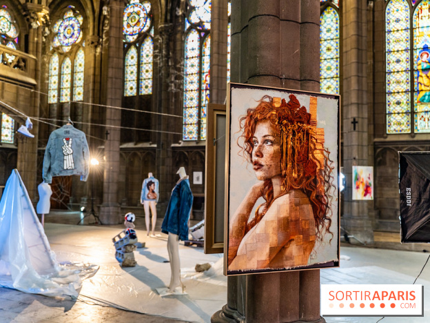 Exposition street-art et mode gratuit dans une chapelle à Paris : à la Croisée des Arts - photos - A7C09039