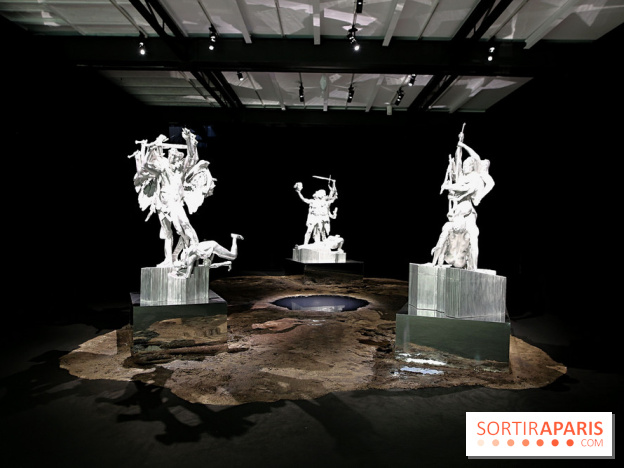 Daniel Buren et Miles Greenberg, nos photos de l'expo au Reiffers Art Inititiatives à Paris 