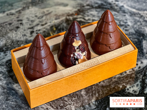 Bûche et chocolats de Noël 2025 de Louis Vuitton par Maxime Frédéric