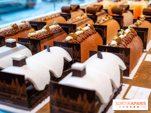 Bûche de Noël Lenôtre 2025 : Le train des Merveilles et les créations de fête - photos