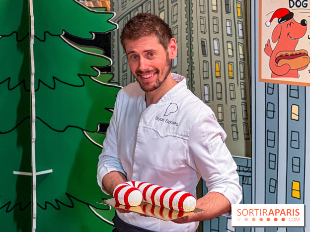 Candy Cake, la Bûche de Noël 2025 du Printemps Haussmann par Bryan Esposito, clin d'œil à New-York - IMG 9550