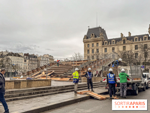 Gradins Notre-Dame de Paris