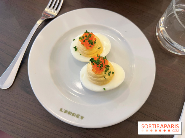 L'Arrêt by The Grey - Deviled eggs oeufs mimosa