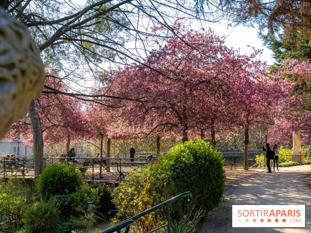 Les pommiers et cerisiers en fleurs du Jardin de Reuilly, Parc de Reuilly à Paris 12e - photos