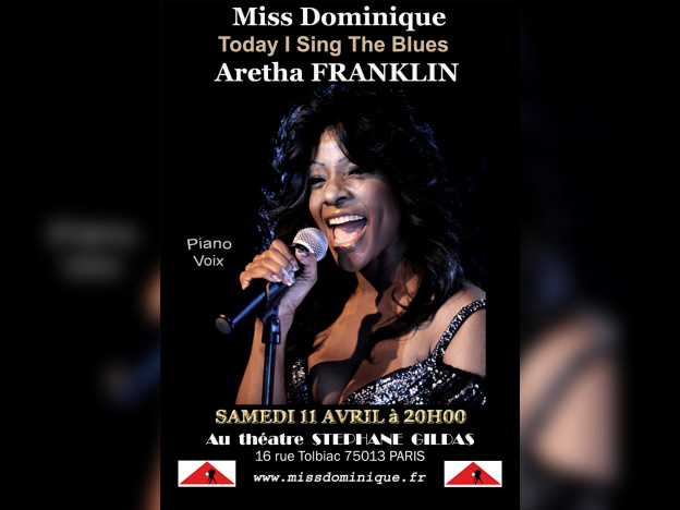 Miss Dominique en concert à Paris : hommages à Aretha Franklin et Ella Fitzgerald - AFFICHE11 AVRIL OK copie