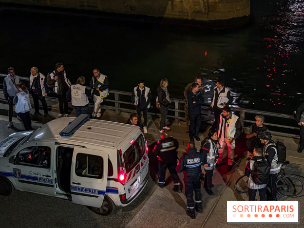 Simulation géante des pompiers de Paris sur les quais parisiens