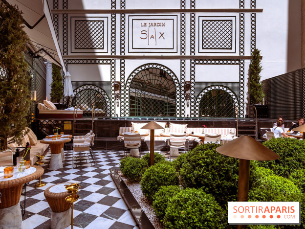 La terrasse jardin du Sax Hotel avec piscine - les photos