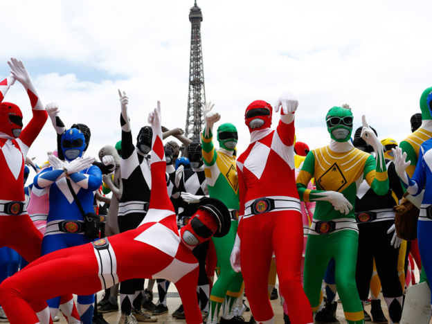 Le Flash Mob Power Ranger à Paris
