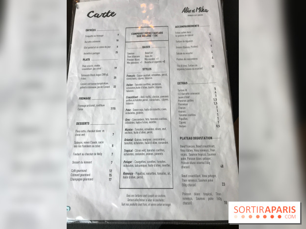 Alix & Mika, l'excellent resto de tartares