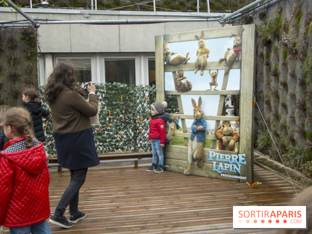 Chasse aux oeufs de Pâques Pierre Lapin au BHV Marais : les photos