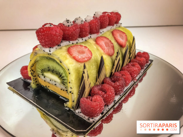 Bûche de Noël 100% fruits de la Ferme de Longchamp