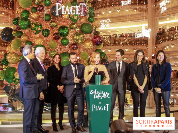 Inauguration du Sapin et des Vitrines des Galeries Lafayettes 2018