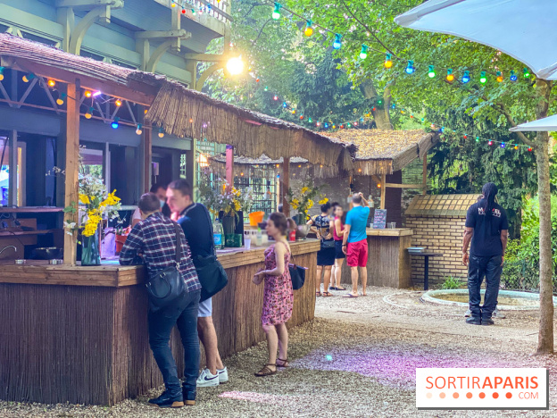 Le Jardin Bohème au Chalet du Lac, la terrasse estivale