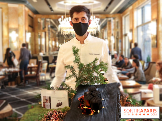 La Bûche de Noël Tison du Prince de Galles Paris par Tristan Rousselot