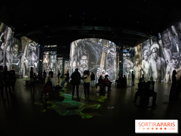 Photos : Exposition immersive Jimmy Nelson : The last sentinels à l’Atelier des Lumières 