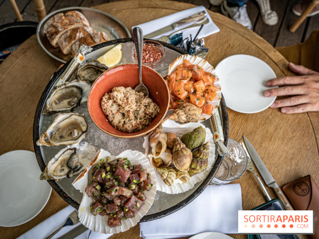 Polpo brasserie, la terrasse péniche 