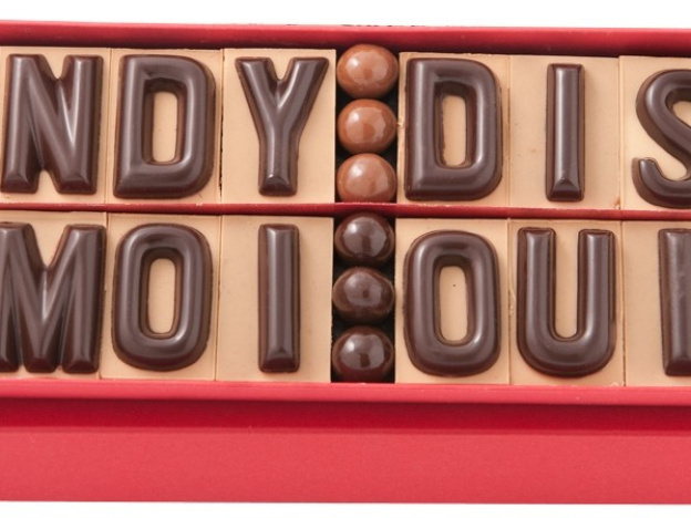 Lettres en chocolat Jadis & Gourmande