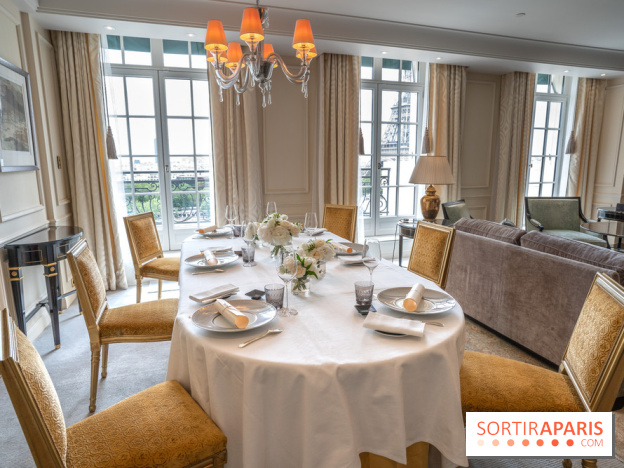 Shangri-La Paris, les repas en suite