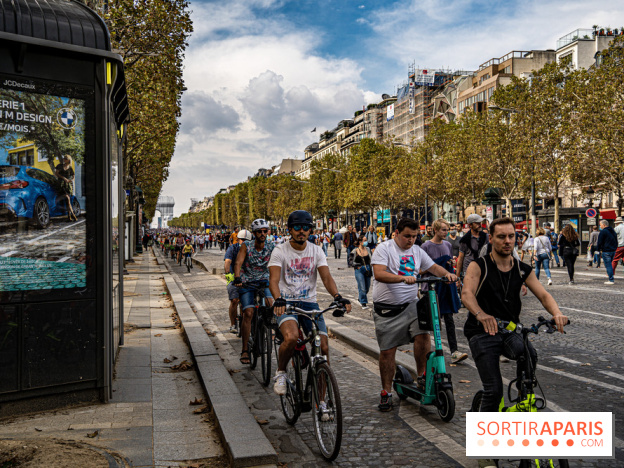 Champs Elysées piéton et Arc de Triomphe empaqueté