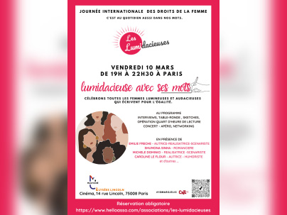 Découvrez la première édition de «Lumidacieuse avec ses mots» - format A3