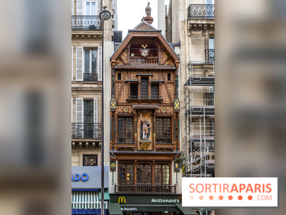 Façade alsacienne classée à Paris - McDo Saint-Lazare