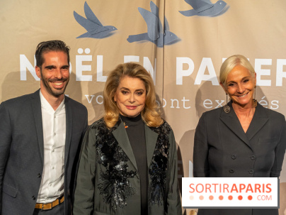 Les vitrines de Noël du Printemps 2023 - inauguration avec Catherine Deneuve