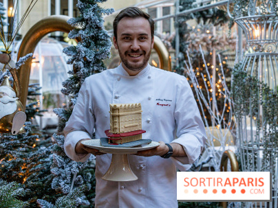 La bûche de Noël de l’Hôtel Barrière Le Fouquet’s Paris 2023 -  Anthony Coquereau