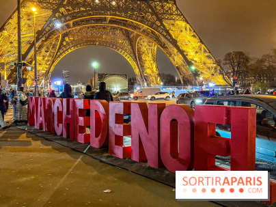Marché de Noël 2023 au pied de la tour Eiffel - Quai Jacques Chirac
