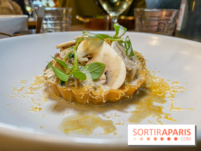 Café César restaurant bistronomique Clichy tarte champignons