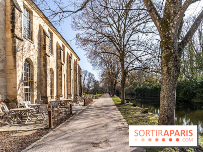 L'Abbaye de Royaumont - les photos -  Pignon ouest du bâtiment des latrines - terrasse