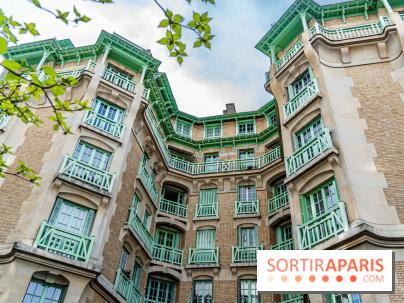 Insolite, la façade originale de la rue Blomet Paris 15e - photos -  A7C9545