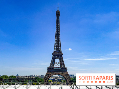 Tour Eiffel anneaux jeux olympiques Paris 2024