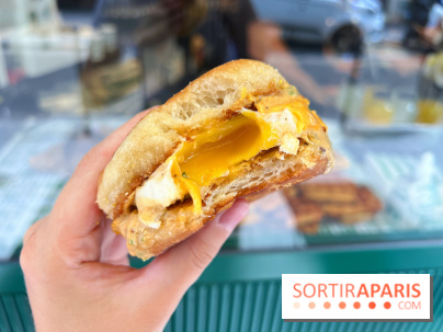 Maurice Sfez Café - Egg and cheese sandwich