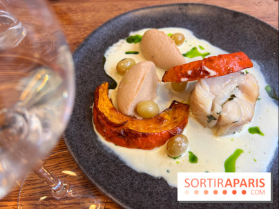 Erso - Lieu jaune, potimarron, sauce vin blanc