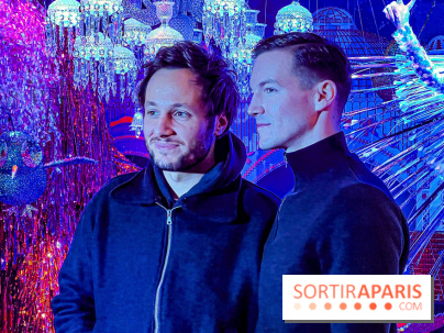 Les vitrines de Noël 2024 des Galeries Lafayette Haussmann avec Vianney et Kevin Germanier
