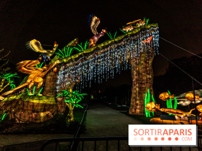 Jurassique en voir d'illumination, le parcours de lumières du jardin d'acclimatation 2024, les photos  -  A7C6980